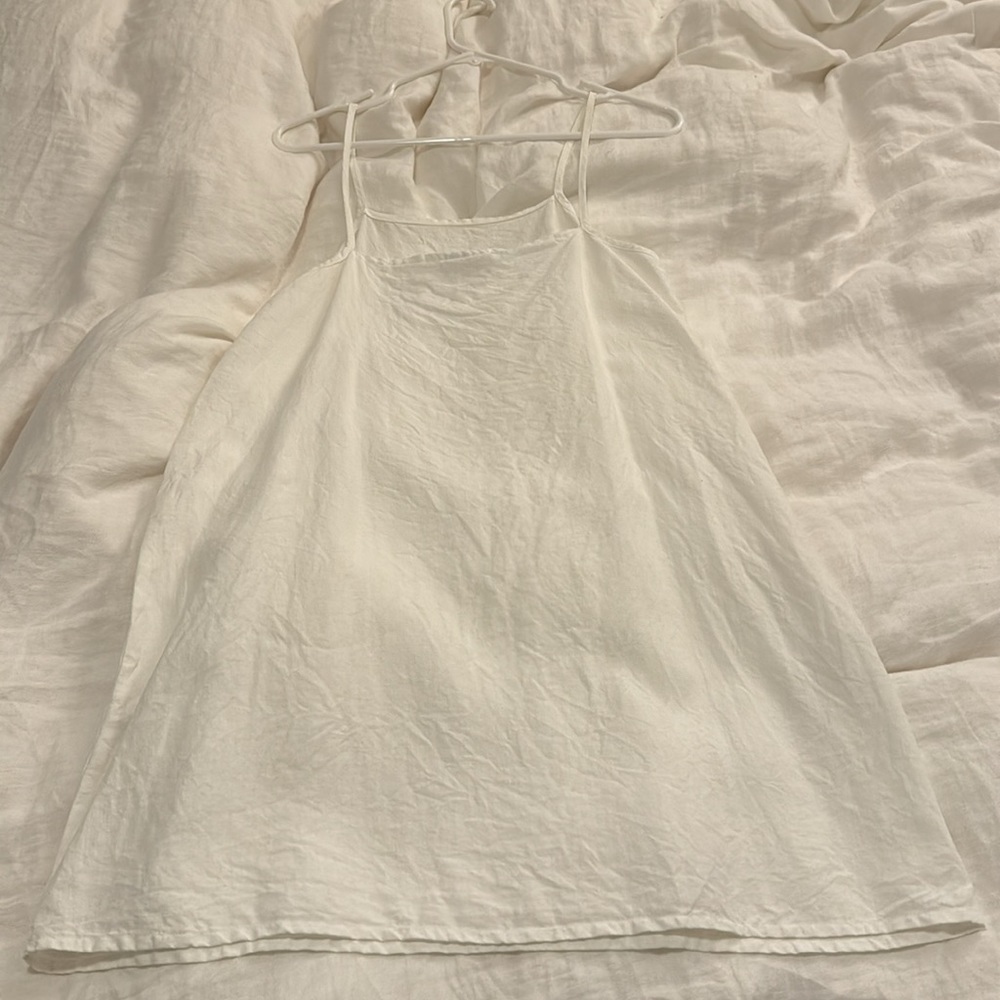 LLOYD Clothing Linen Sundress in White - Picture 9 of 9